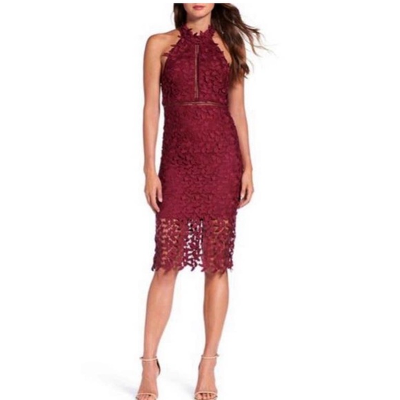 Bardot Lace Midi Dress - Picture 2 of 9